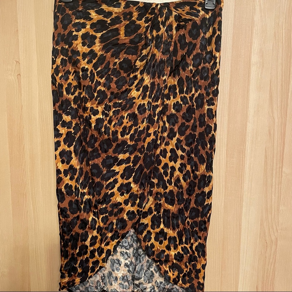 Zara Animal Print Mini Dress in Brown and Black